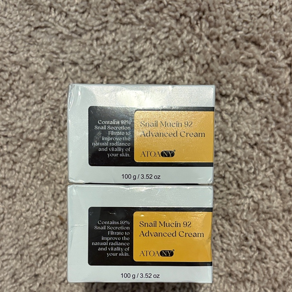 Snail Mucin 92 Advanced Cream - White and Gold